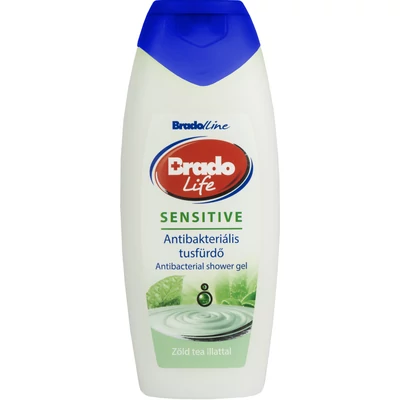 BradoLife antibakteriális tusfürdő 400ml Sensitive BradoLife antibakteriális tusfürdő 400ml Sensitive