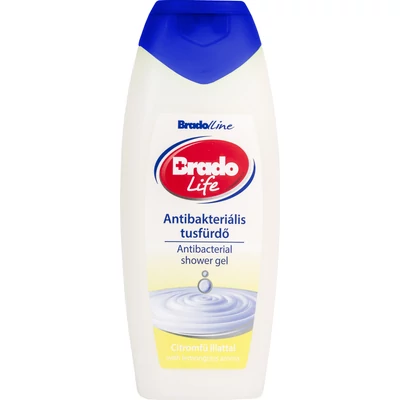 BradoLife antibakteriális tusfürdő 400 ml Citromfű BradoLife antibakteriális tusfürdő 400 ml Citromfű