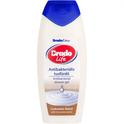 BradoLife antibakteriális tusfürdő 400 ml Csokoládé BradoLife antibakteriális tusfürdő 400 ml Csokoládé