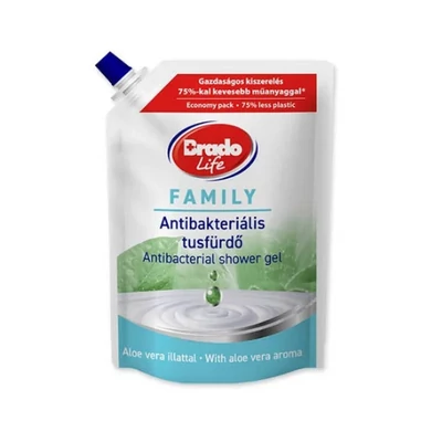 BradoLife antibakteriális tusfürdő utántöltő 800ml Family BradoLife antibakteriális tusfürdő utántöltő 800ml Family