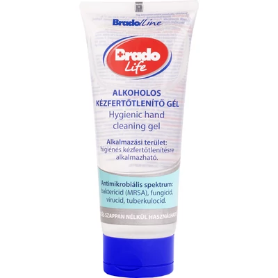 Bradolife tubusos kézfertőtlenítő gél - 100 ml  Bradolife tubusos kézfertőtlenítő gél - 100 ml