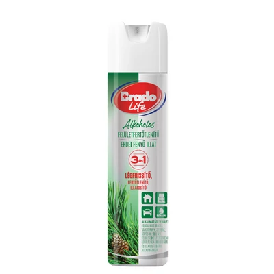 Bradolife felületfertőtlenítő és légfrissítő 300ml fenyő