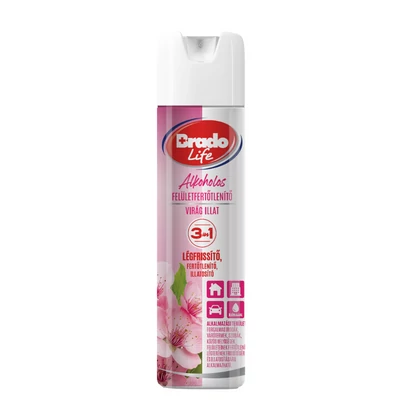 Bradolife felületfertőtlenítő és légfrissítő 300ml virág