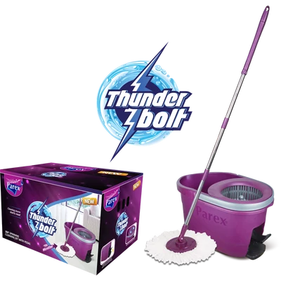 Parex felmosó szett 360° forgó 8l pedálos Thunderbolt