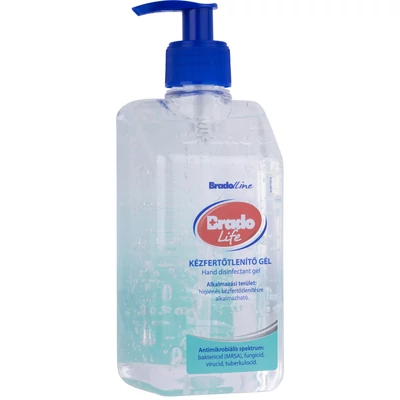 BradoLife kézfertőtlenítő gél 500 ml