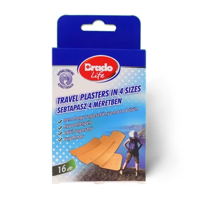 Bradolife TRAVEL sebtapasz 4 méretben - 16 db