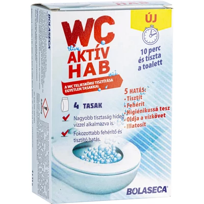 Bolaseca wc tisztító aktív hab 4x55g
