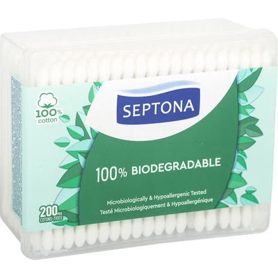 Septona biológiailag lebomló fültisztító - dobozos, 200 db