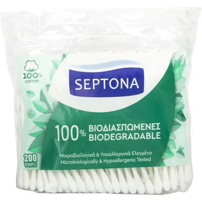 Septona biológiailag lebomló fültisztító utántöltő - 200 db