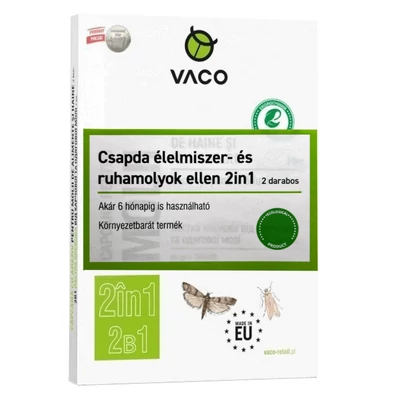 Vaco 2 in 1élelmiszer és ruhamoly csapda 2 db