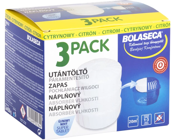 Bolaseca páramentesítő ut.tabletta 3x450g citrom