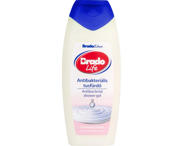 BradoLife antibakteriális tusfürdő 400 ml Orchidea