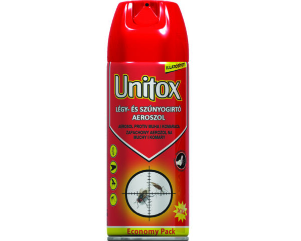 Unitox illatosított légy- és szúnyogirtó aerosol, 400ml