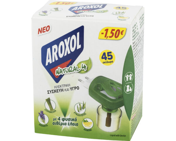 Aroxol natural 4 szúnyogirtó elektromos készülék