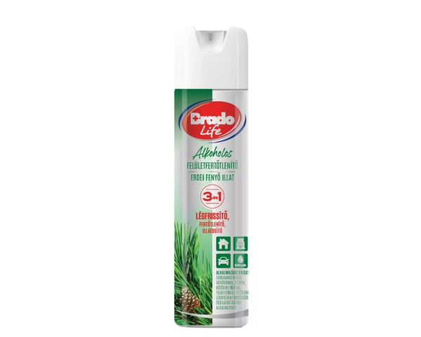 Bradolife felületfertőtlenítő és légfrissítő 300ml fenyő