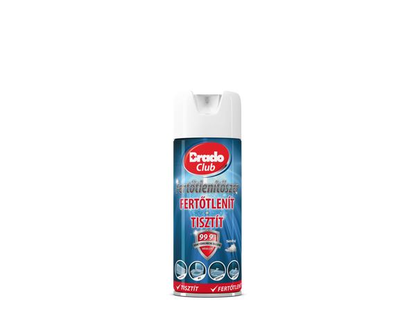 BradoClub felületfertőtlenítő spray 400 ml - neutral