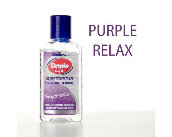 BradoLife kézfertőtlenítő gél 50 ml -  Purple relax