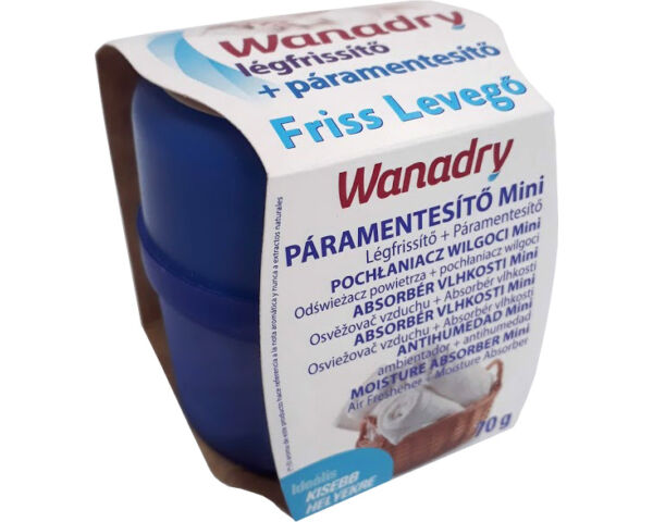 Wanadry páramentesítő és légfrissítő készülék 70g Friss levegő