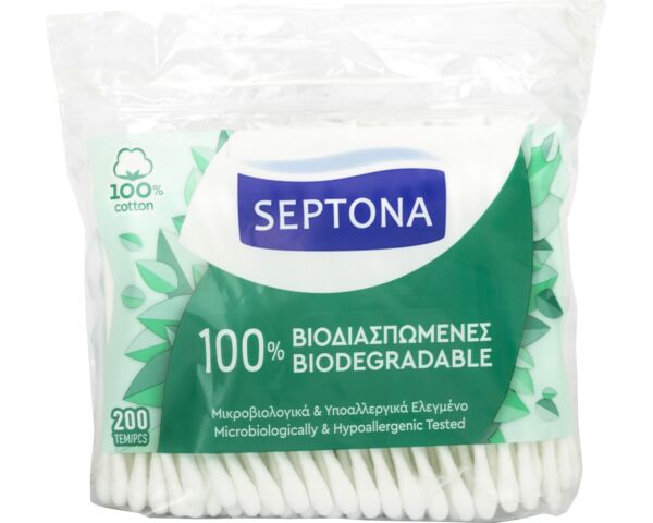 Septona biológiailag lebomló fültisztító utántöltő - 200 db