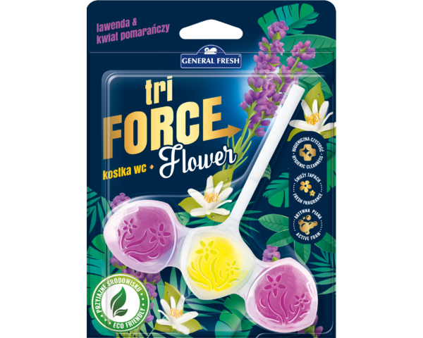 Tri Force flower wc deo 45g levendula és narancsvirág