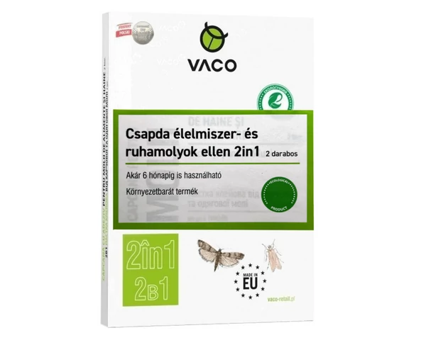 Vaco 2 in 1élelmiszer és ruhamoly csapda 2 db